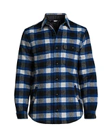 Lands' End Women's Men's Super Brushed Shirt Jacket