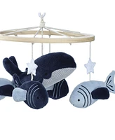 Lambs & Ivy Bubbles & Squirt Whale/Fish Musical Baby Crib Mobile Soother Toy