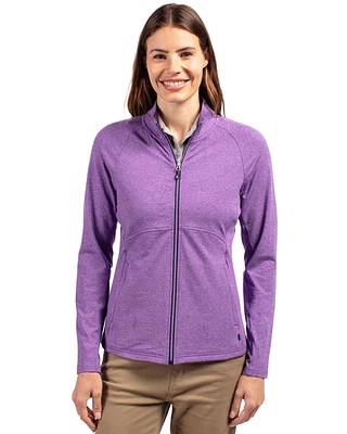 Cutter & Buck Women's Cutter Buck Adapt Eco Knit Heather Recycled Full Zip Jacket