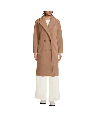 Lands' End Women's Teddy Collared Coat