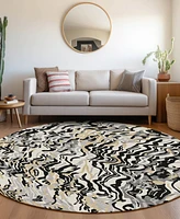 Addison Chantille Machine Washable ACN1038 8'x8' Round Area Rug
