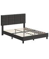 gaomon Queen Size Bed Frame with Adjustable Headboard