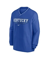 Nike Men's Royal Kentucky Wildcats 2024 Sideline Pullover Windshirt