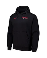 Nike Men's Black Chicago Bulls Courtside Club Pullover Hoodie