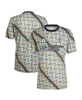 Adidas Men's Black Seattle Sounders Fc 2024 Hispanic Heritage Pre-Match Top