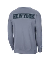 Jordan Men's Blue New York Knicks Courtside Statement Edition Heavyweight Pullover Sweatshirt