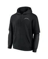 Fanatics Men's and Women's Black Los Angeles Chargers Elements Pullover Hoodie