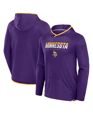 Fanatics Men's Purple Minnesota Vikings Transitional Defender Hoodie Long Sleeve T-shirt