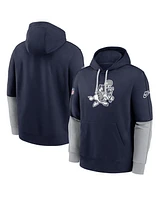 Nike Men's Navy Dallas Cowboys Sideline Club Pullover Hoodie