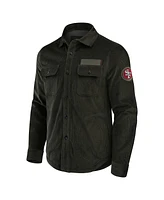 Fanatics Men's Dark Green San Francisco 49ers Corduroy Full-Button Shacket