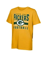 Outerstuff Big Boys and Girls Green Bay Packers the Mix T-Shirt Combo Set