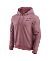 Fanatics Men's Burgundy Washington Commanders Tonal Knit Pullover Hoodie