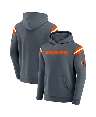 Fanatics Men's Gray Chicago Bears Football Pullover Hoodie