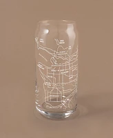 Narbo The Can Vancouver Map Everyday Glassware, Set of 2