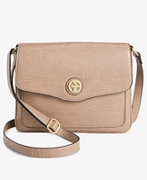 Giani Bernini Croc Flap Small Crossbody, Created for Macy's