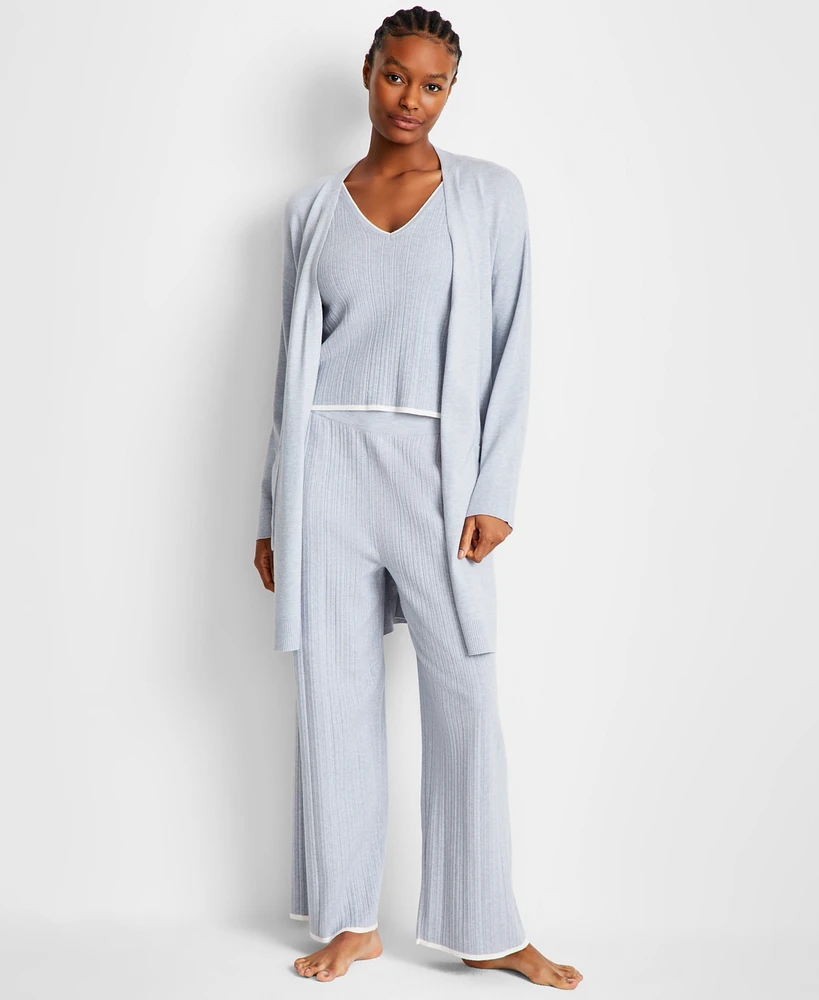 State of Day Women's Sweater Knit Duster Robe, Exclusively at Macy's