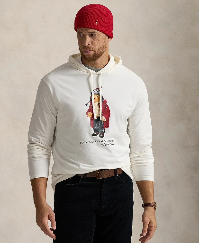 Polo Ralph Lauren Men's Big & Tall Bear Jersey Hooded T-Shirt