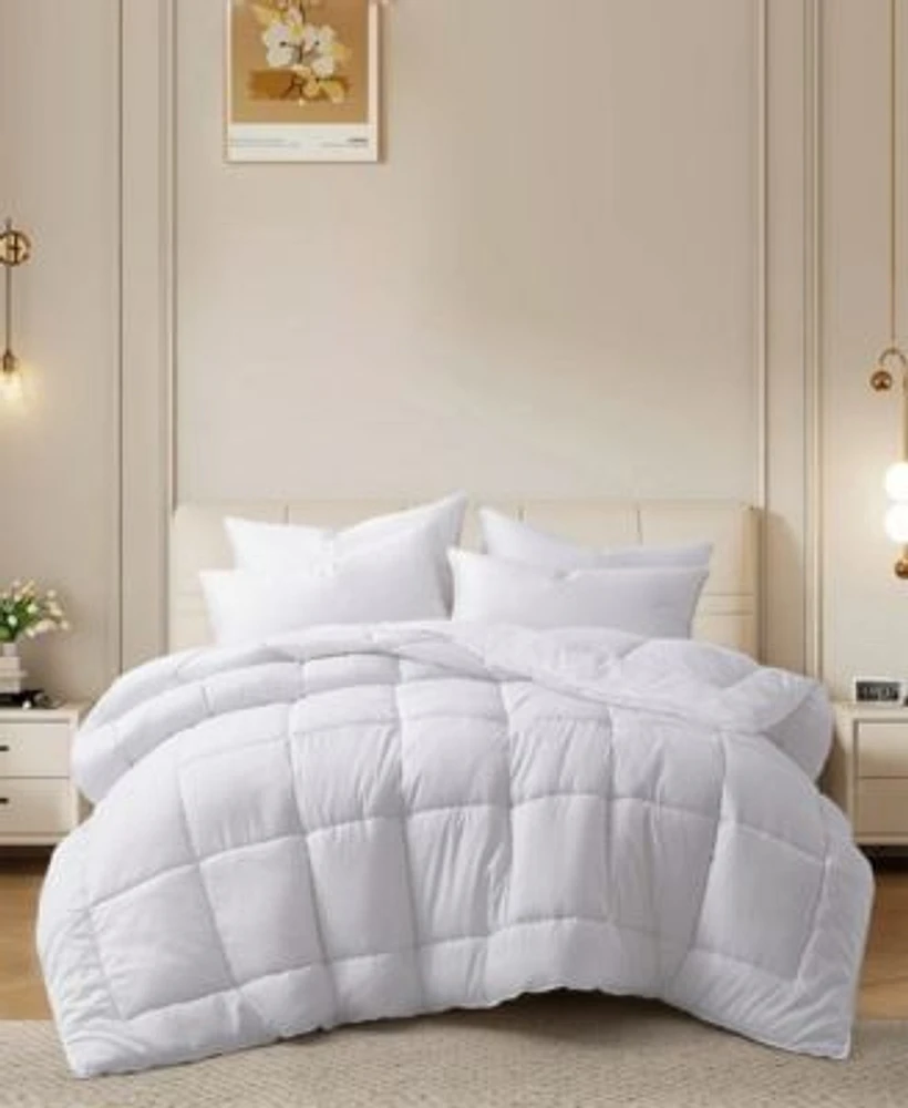 Unikome Medium Weight Quilted Down Alternative Comforter With Duvet Tabs Collection