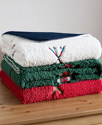 Vcny Home Holiday Sherpa Throw, 50" x 60"