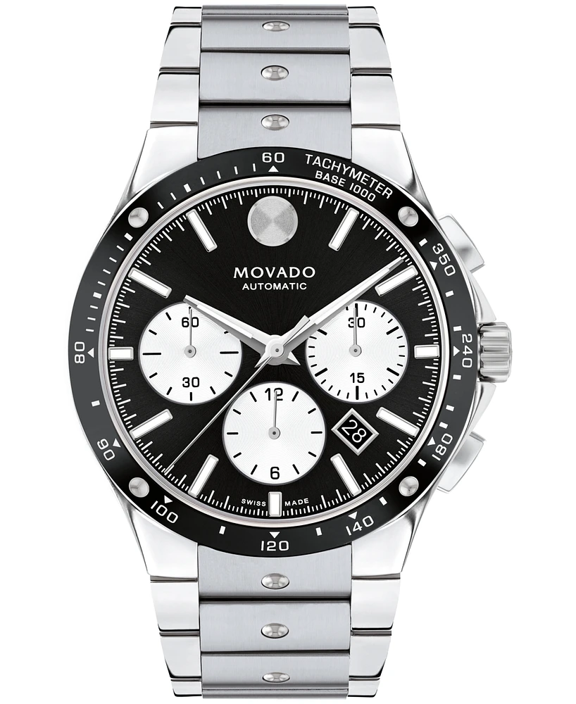 Movado Men's Alta S.e. Swiss Automatic - Chronograph Stainless Steel Watch