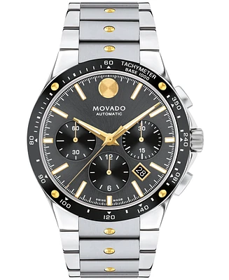 Movado Men's Alta S.e. Swiss Automatic-Chronograph Stainless Steel Watch, 43mm
