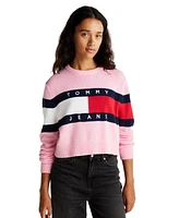 Tommy Jeans Women's Crewneck Flag Logo Sweater