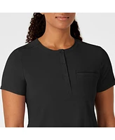 Wink Plus Renew Mandarin Collar Tuck-In Scrub Top