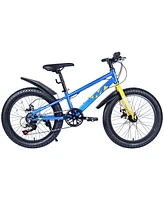 Streamdale Furniture 20 Inch Kids Bicycles, Fat Tire Mountain Bike for Boys and Girls Age 5 + Years, Dual-Disc Brake