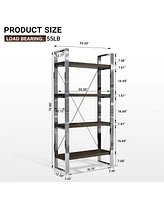 Boyel Living 4-Layer Vertical Storage Rack Bookshelf