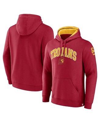 Fanatics Men's Cardinal Usc Trojans Arch Logo Pullover Hoodie