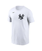 Nike Men's Jazz Chisholm Jr. White New York Yankees Fuse Name Number T-Shirt