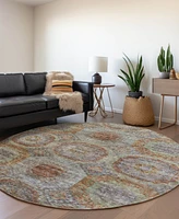 Addison Chantille Machine Washable ACN1221 8'x8' Round Area Rug