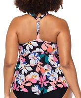 Raisins Curve Trendy Plus Aviva Floral Underwire Tankini Top