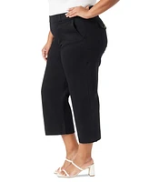 Gloria Vanderbilt Plus Shape Effect Wide-Leg Cropped Pants