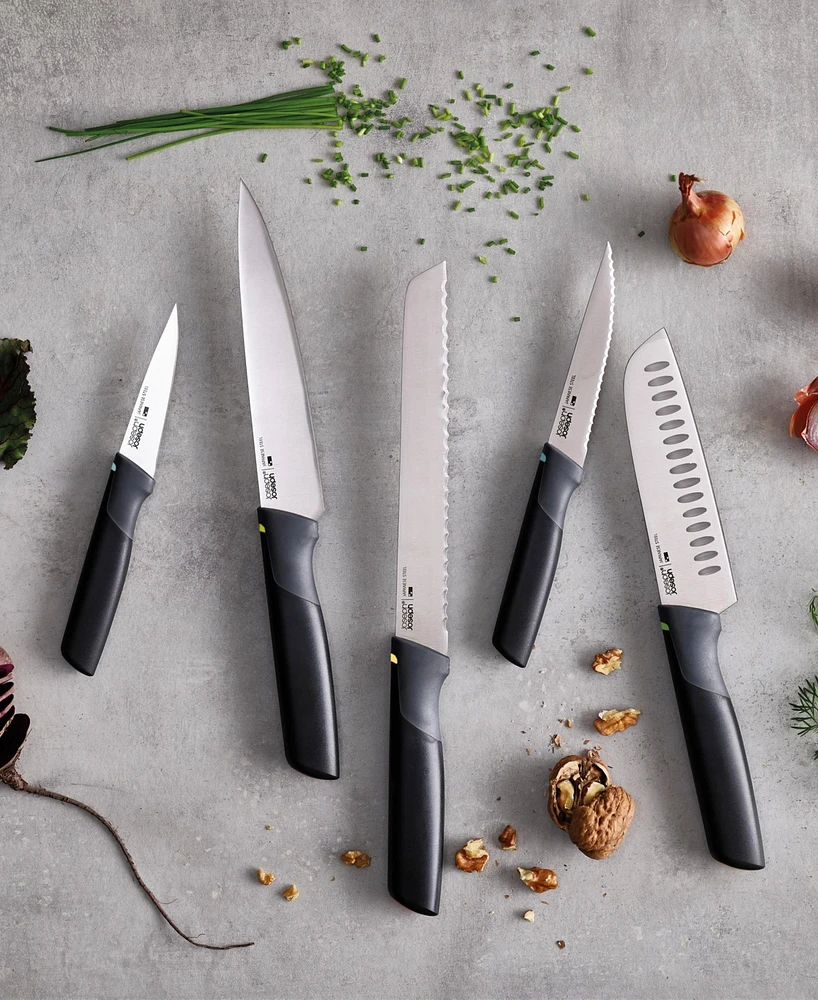 Joseph Joseph Duo 5-Piece Stainless Steel Kitchen Knife Set