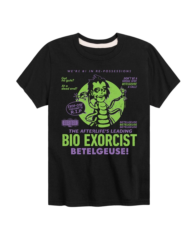 Hybrid Big Boys Beetlejuice Bio Exorcist Graphic Tee