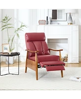 Wood Frame Armchair, Modern Accent Chair Lounge Chair for Living Room