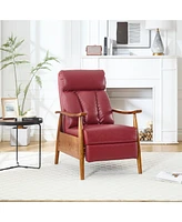 Streamdale Furniture Wood Frame Armchair, Modern Accent Chair Lounge Chair for Living Room