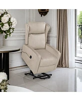 Power Lift Recliner Chair, Adjustable Modern Lift Chair, Lift Recliner Sofa for Back, Lumbar, Legs Support, Classic Power Recliner Chair with Remote C