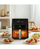 Uber Appliance Air fryer Xl Deluxe - 5 Quart - Pfoa/Ptfe Free Ceramic non stick