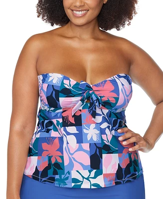 Raisins Curve Trendy Plus Zanzibar Printed Tankini