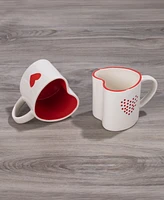 Thirstystone Heart Shaped Coffee Mugs, Set of 2