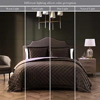 Bebejan 3 Piece King Size Velvet Comforter Set