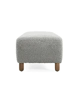 Modern Upholstered Ottoman Bench,Comfortable End-of-Bed Seat for Bedroom or Living Room-The Pop Home