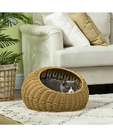 PawHut Rat Cat Bed with Washable Cushion for Cats, Puppies,