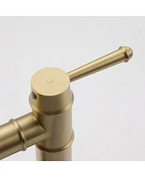 Mondawe 3-Hole Pull-Down Sprayer Kitchen Faucet with 3 Modes Bridge Faucet