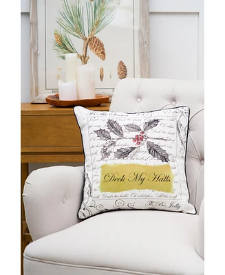 Gallerie Ii Deck My Halls Pillow