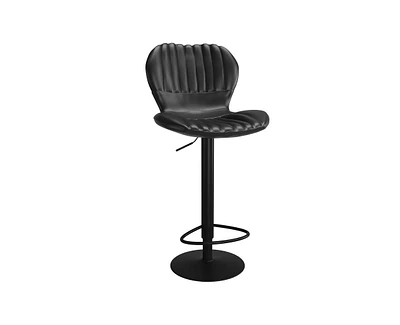 gaomon Bar Stools Set of 4, Modern Swivel Chairs, Adjustable Counter Height with High Backrest, Easy 5 Minute Assembly for Kitchen Isla