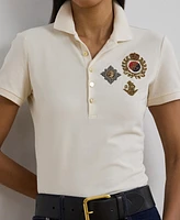 Lauren Ralph Lauren Women's Crest-Patch Pique Polo Shirt