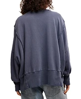 Free People Women's Graphic Camden High-Low Sweatshirt